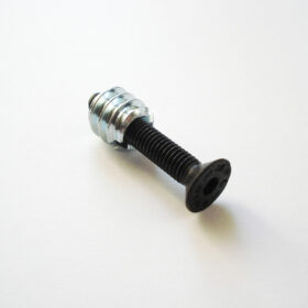 Halsschraube / Befestigungsschraube - Hülse & Schraube Sechskant - schwarz