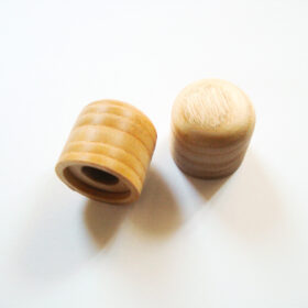 Potiknopf - Dome Speed - Wood / Holz Esche Push ON (Stückpreis)