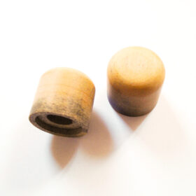 Potiknopf - Dome Speed - Wood / Holz weißes Ebenholz Push ON (Stückpreis)