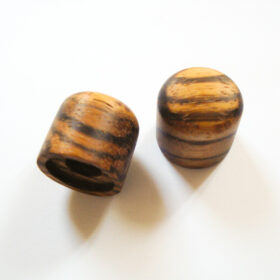 Potiknopf - Dome Speed - Wood / Holz Zebrano Push ON (Stückpreis)