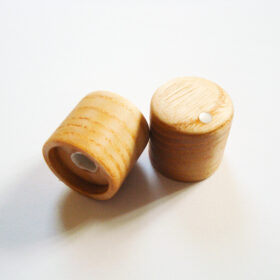 Potiknopf - flathead Speed - Wood / Holz Esche+Inlay Push ON (Stückpreis)