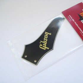 Trussrodglocke - Typ Firebird - schwarz mit Schriftzug - non-reversed