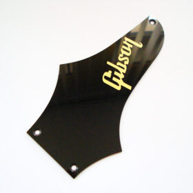 Trussrodglocke - Typ Firebird Vintage - schwarz mit Schriftzug reversed