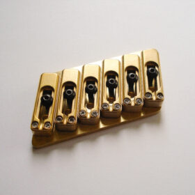 Fanned Fret - 6-String Bridge Multiscale / satine-gold