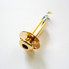 Zargenbuchse mit Endpin extra breit - gold