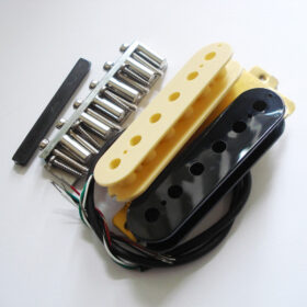 Wickelkit - Humbucker - Typ PAF creme/schwarz Alnico