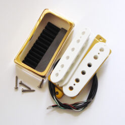 Wickelkit - Humbucker - Sechskant/weiß - Typ open-Cover gold - Keramik