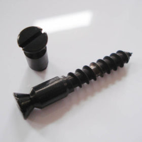 Tremolo Lagerbolzen / Holzschraube - Schaller (Set) schwarz