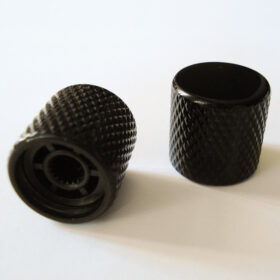 Potiknopf - Typ TC - schwarz - Steckachse