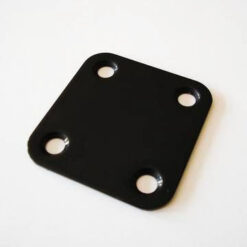 Halsplatte quadratisch - schwarz
