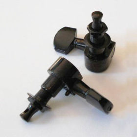 Mechaniken Schaller-Style - 6-in-line links - schwarz (kleine deutsche Flügel)