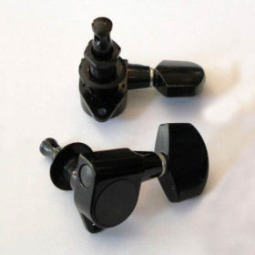 Mechaniken Schaller-Style - Standard 3L/3R - schwarz (große deutsche Flügel)