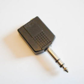 Adapter - 2x Klinke groß - 1x Klinke groß - Stereo