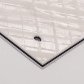 Pickguard Rohling - Pearl White Webbing